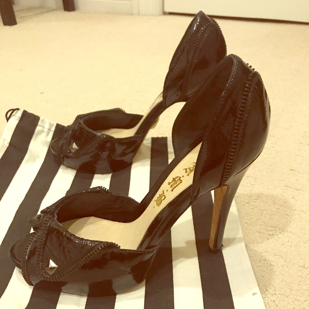 Black Patent Leather L.A.M.B. Gwen Stefani Pumps